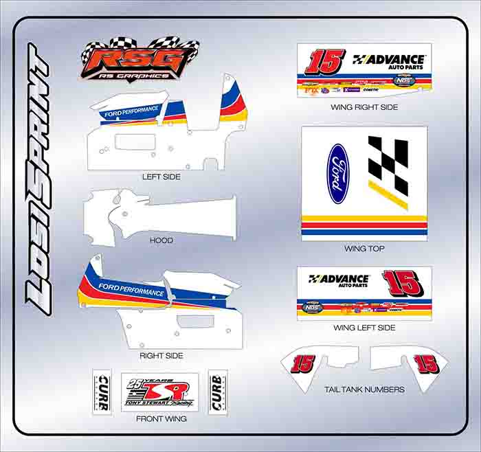 LS 1006 #15 Losi Sprint Wrap