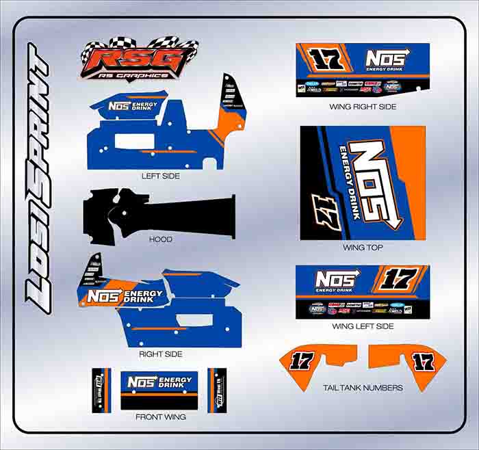 LS 1010 #17 Losi Sprint Wrap