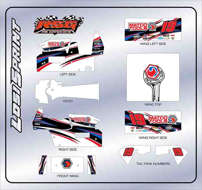 LS 1003 #19 Losi Sprint Wrap