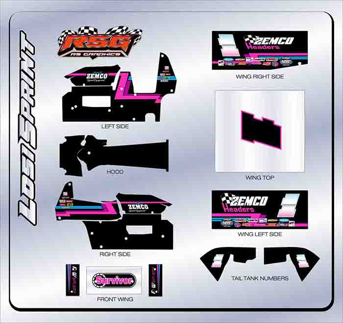 LS 1005 #1 Losi Sprint Wrap