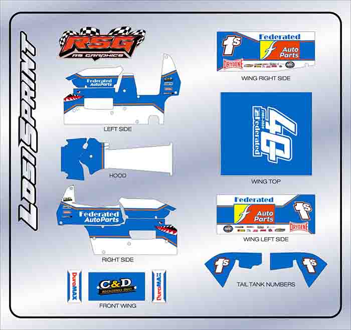 LS 1009 #1s Losi Sprint Wrap