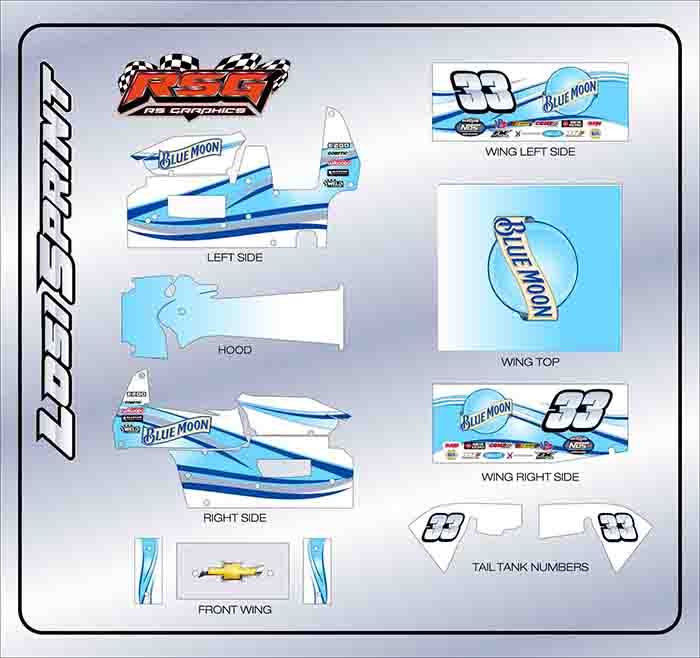 LS 1011 #33 Losi Sprint Wrap