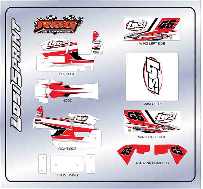 LS 1004 #45 Losi Sprint Wrap