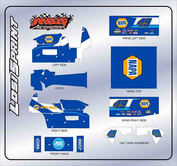 LS 1008 #49 Losi Sprint Wrap