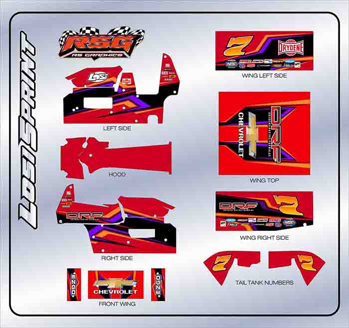 LS 1013 #7 Losi Sprint Wrap