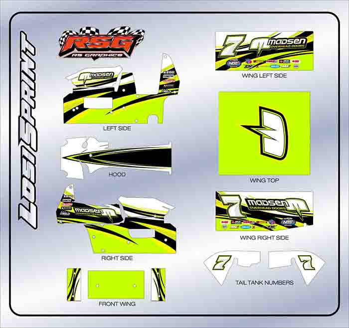 LS 1002 #7 Losi Sprint Wrap