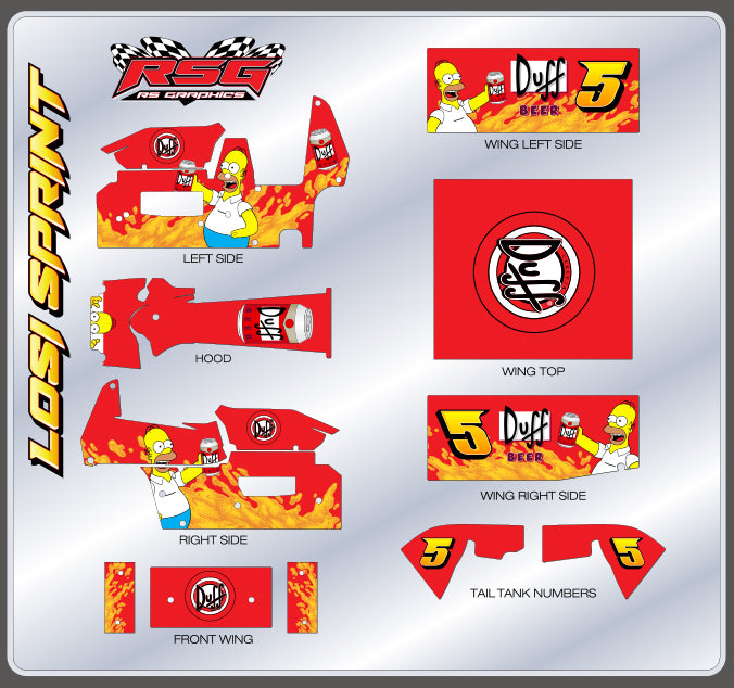 LS 1023 #5 Losi Sprint Wrap