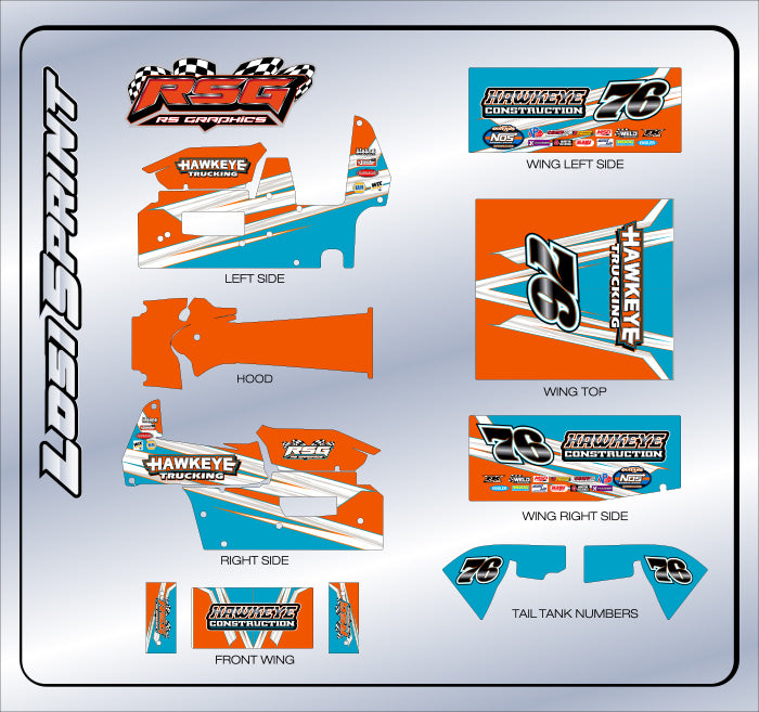 LS 1019 #76 Losi Sprint Wrap