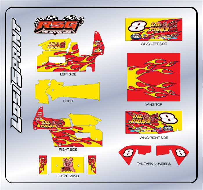 LS 1020 #8 Losi Sprint Wrap