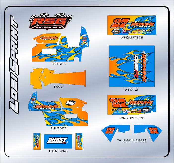 LS 1021 #27 Losi Sprint Wrap