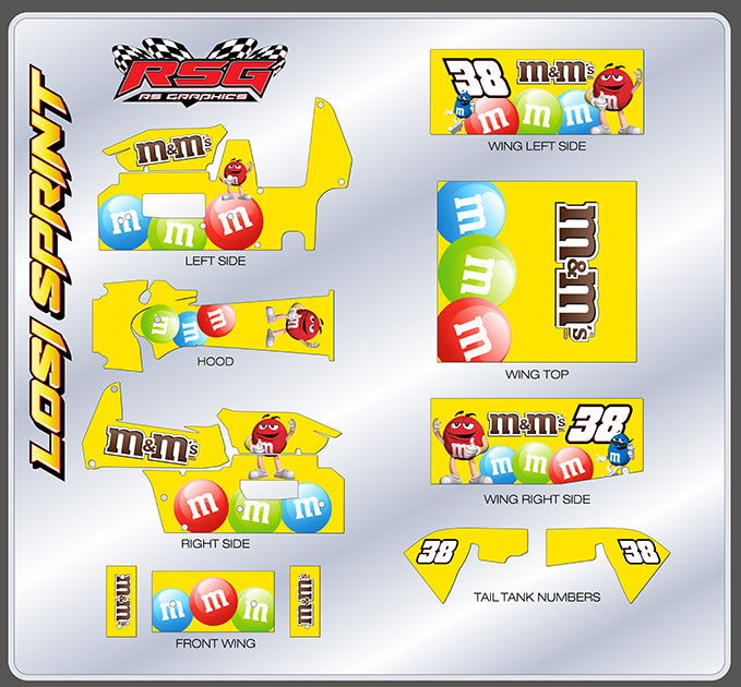 LS 1027 38 Losi Sprint Wrap