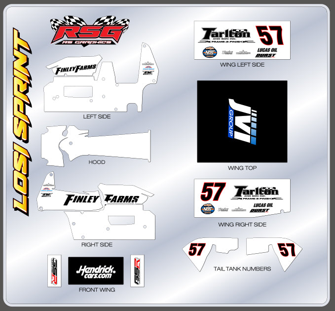 LS 1030 #57 Losi Sprint Wrap