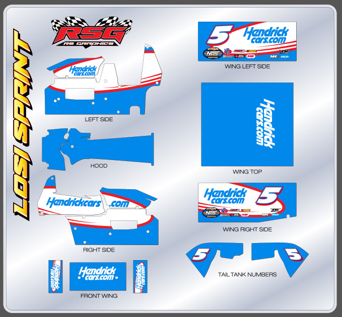 LS 1031 #5 Losi Sprint Wrap