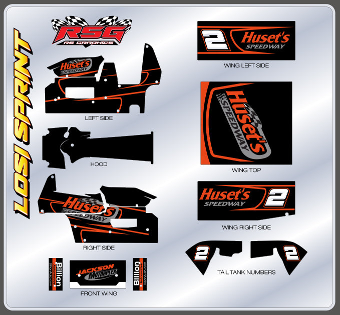 LS 1034 #2 Losi Sprint Wrap