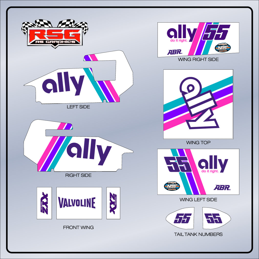 SS 1023 #55 Ally White Sprint Wrap