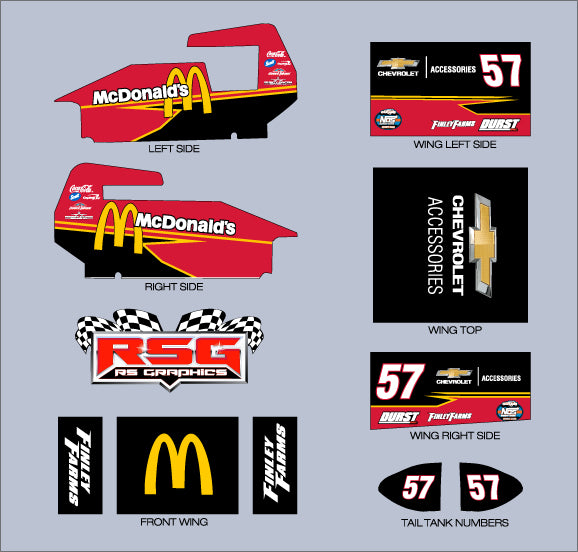 SS 1015 McDonalds #57 Sprint Wrap