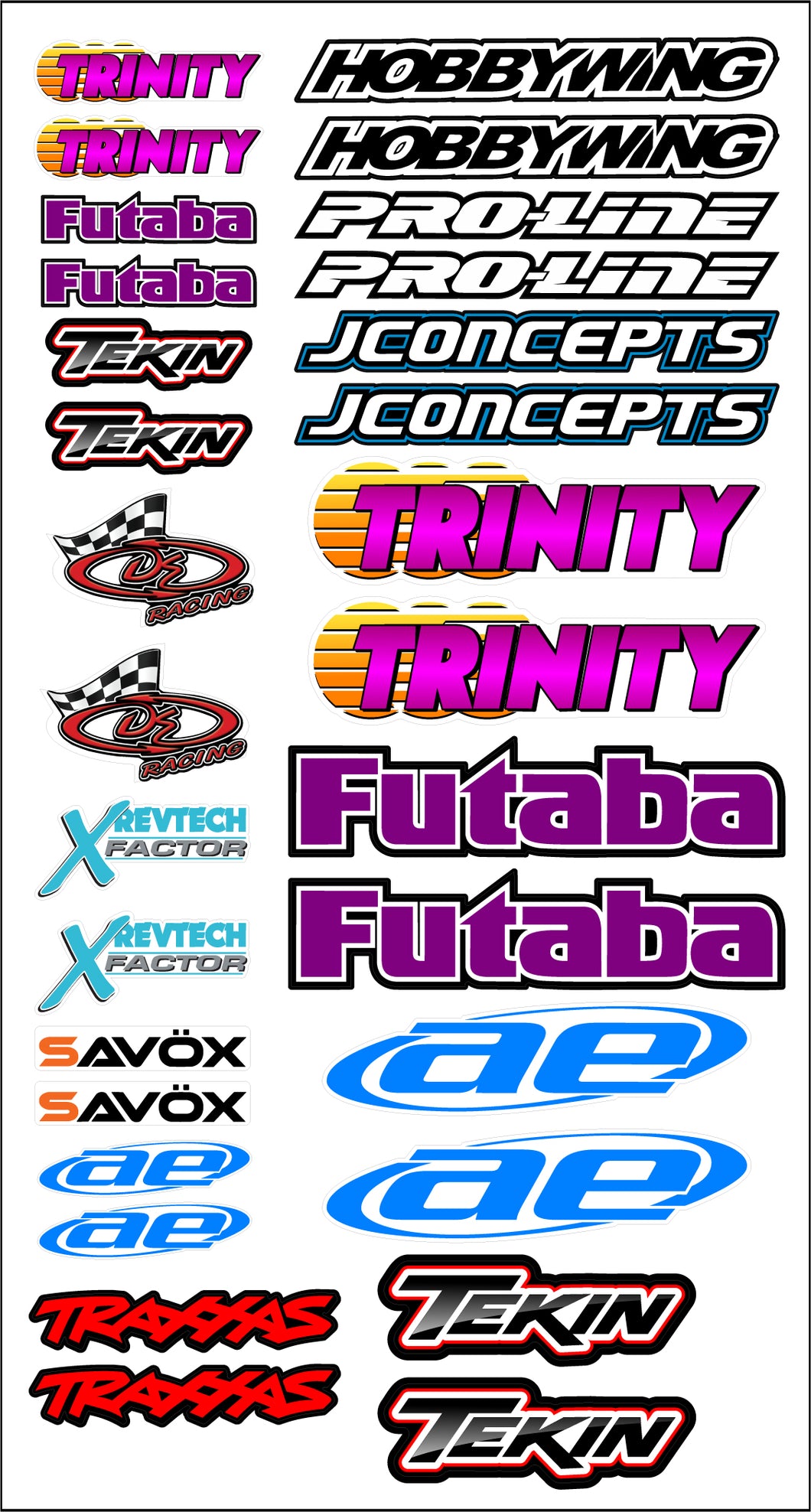 RC Sponsor Decals